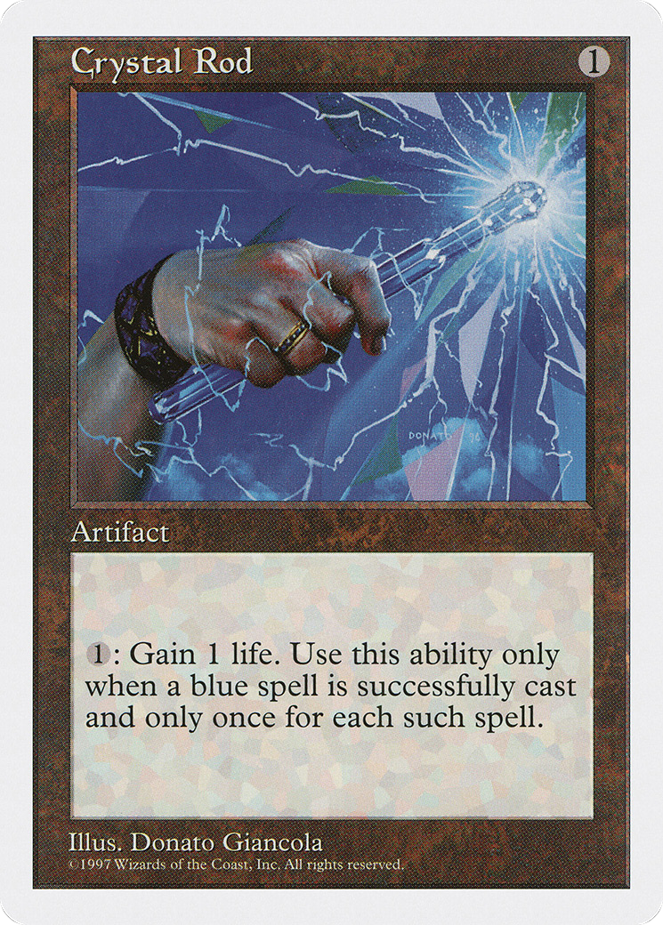 Crystal Rod (5ED-361) [Fifth Edition] MTG Single Wizards of the Coast