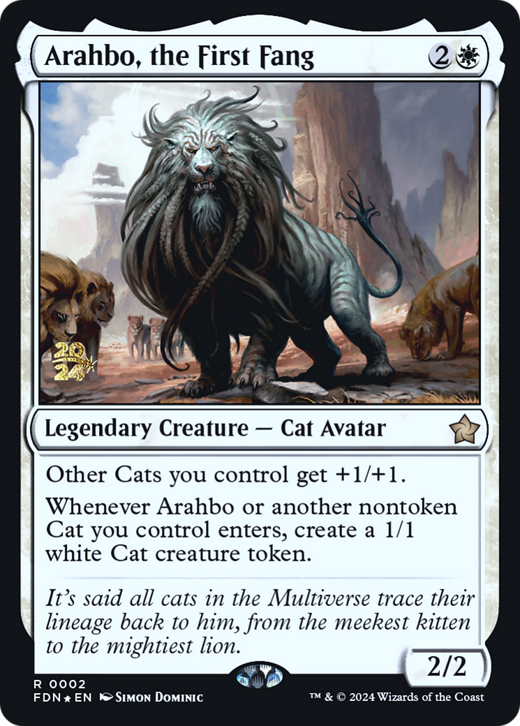 Arahbo, the First Fang (PRE-002) [Foundations Promos] Foil MTG Single Wizards of the Coast