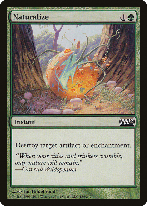 Naturalize (M12-185) [Magic 2012] Foil MTG Single Wizards of the Coast