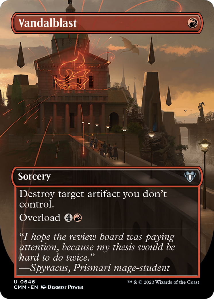 Vandalblast (CMM-646) [Commander Masters] (Borderless) Foil MTG Single Wizards of the Coast