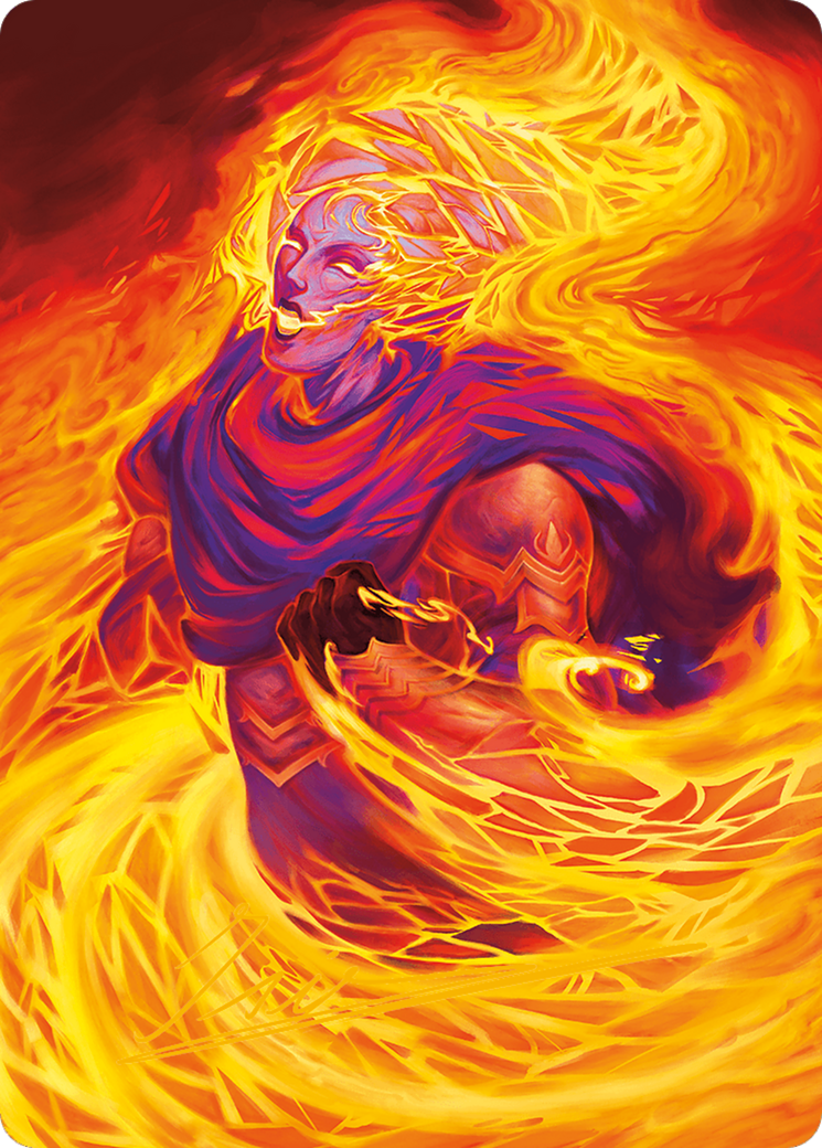 Flare of Duplication Art Card (Gold-Stamped Signature) [Art Series] Modern Horizons 3 MTG Single Magic: The Gathering