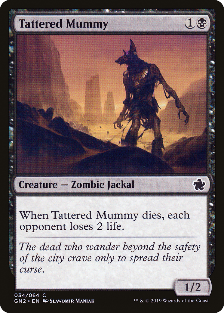 Tattered Mummy (GN2-034) [Misc] Game Night 2019 MTG Single Wizards of the Coast
