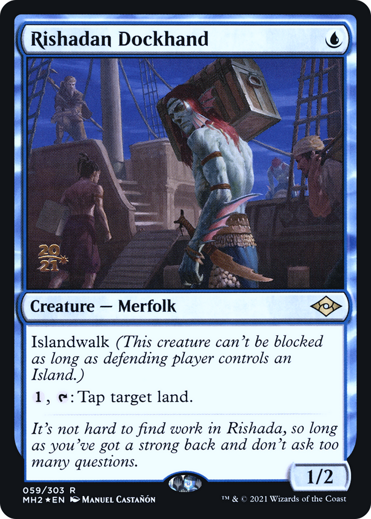 Rishadan Dockhand (PRE-059) [Modern Horizons 2 Promos] Foil MTG Single Wizards of the Coast