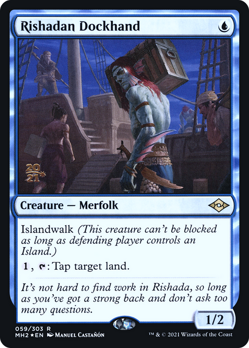 Rishadan Dockhand (PRE-059) [Modern Horizons 2 Promos] Foil MTG Single Wizards of the Coast