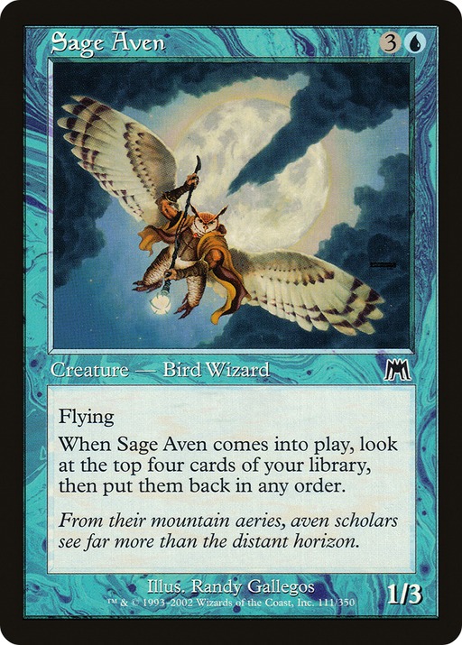 Sage Aven (ONS-111) [Onslaught] Foil MTG Single Wizards of the Coast