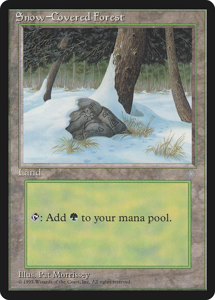 Snow-Covered Forest (ICE-383) [Ice Age] MTG Single Wizards of the Coast