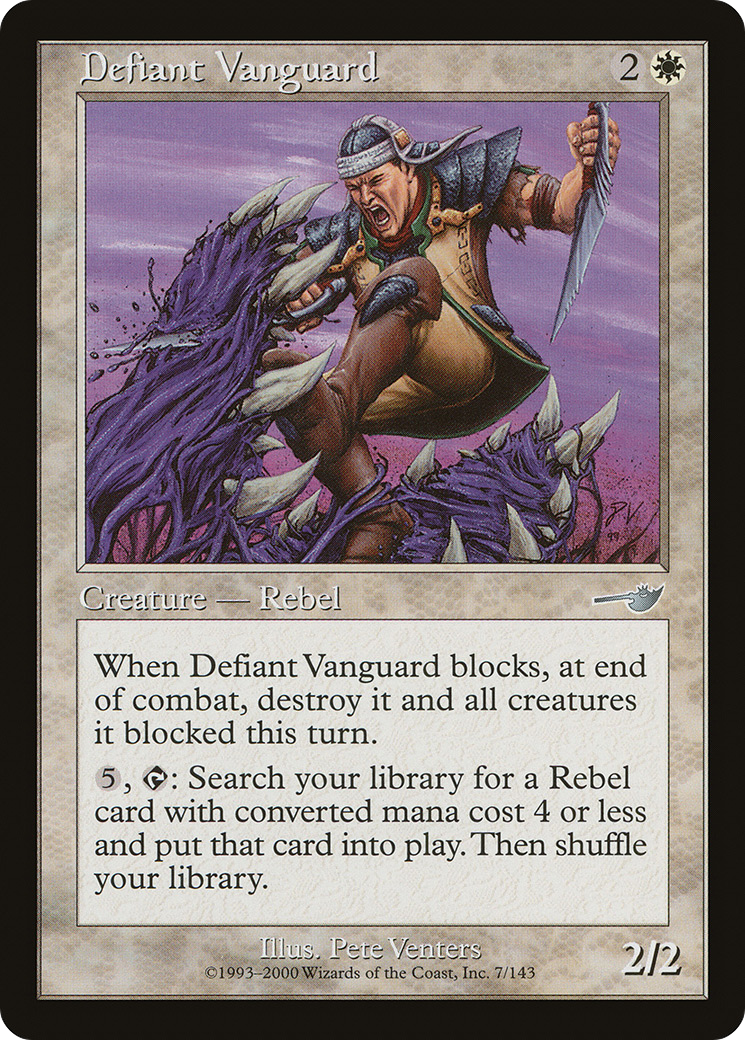Defiant Vanguard (NMS-007) [Nemesis] MTG Single Wizards of the Coast