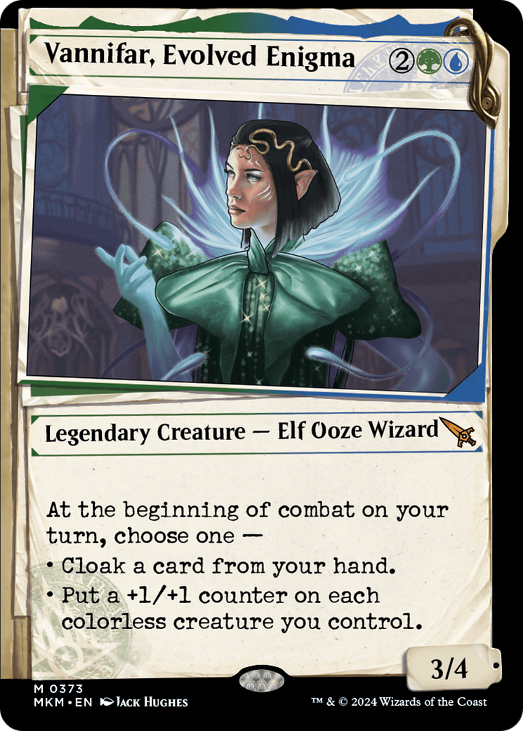 Vannifar, Evolved Enigma (0373) (MKM-373) [Murders at Karlov Manor] (Showcase) MTG Single Murders at Karlov Manor