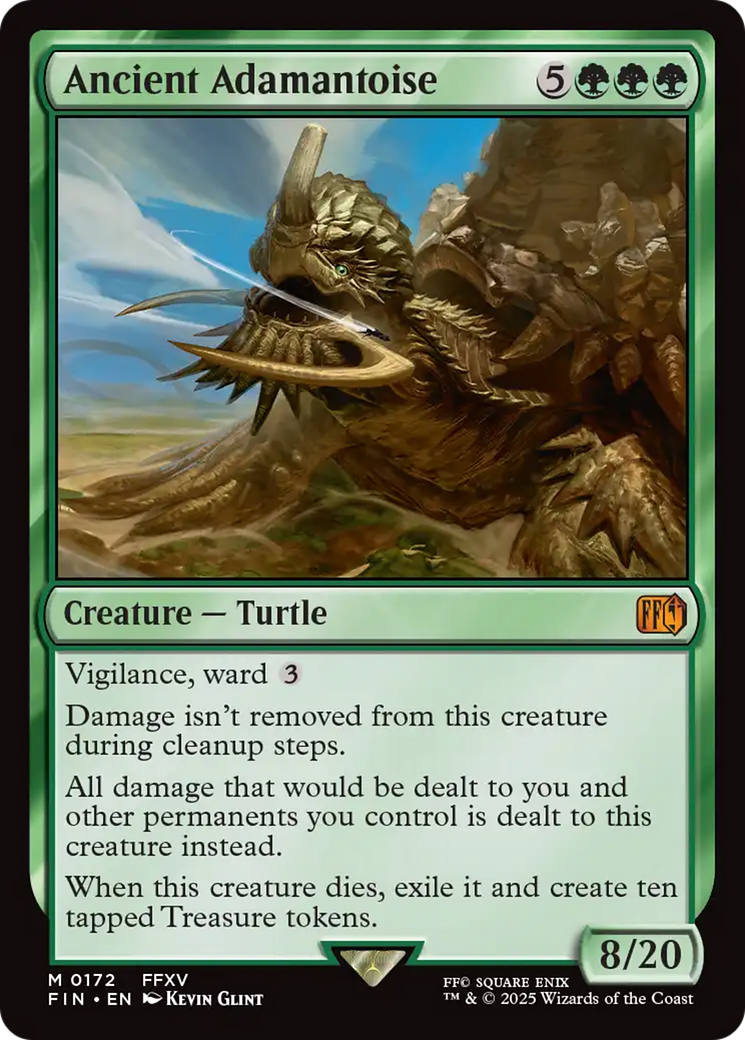 Ancient Adamantoise (FIN-172) [FINAL FANTASY] Foil MTG Single Wizards of the Coast