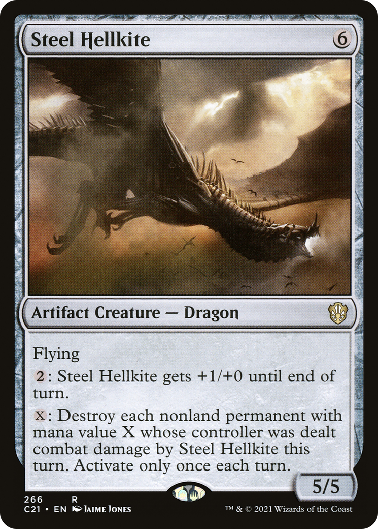 Steel Hellkite (C21-266) [Commander 2021] MTG Single Wizards of the Coast