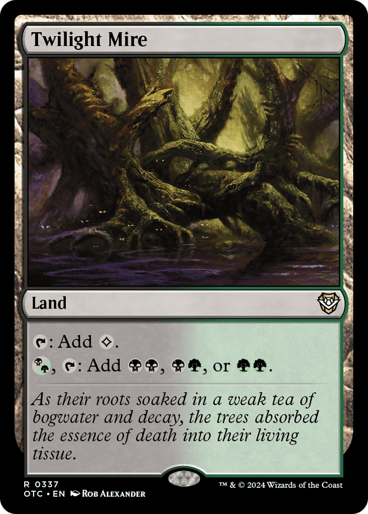 Twilight Mire (OTC-337) [Outlaws of Thunder Junction Commander] MTG Single Wizards of the Coast