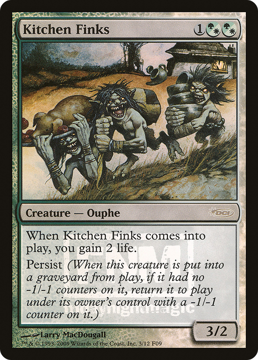 Kitchen Finks (FNM-) [Misc] Friday Night Magic 2009 Foil MTG Single Wizards of the Coast
