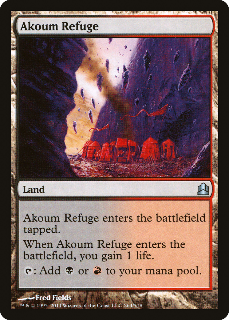 Akoum Refuge (CMD-264) [Commander 2011] MTG Single Wizards of the Coast