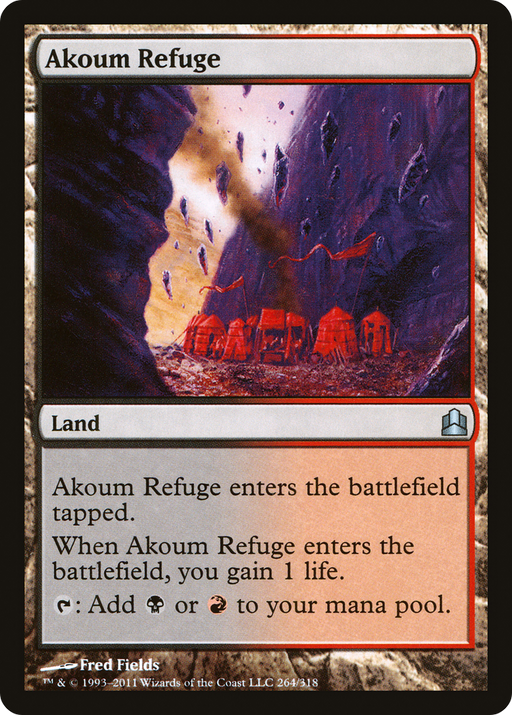 Akoum Refuge (CMD-264) [Commander 2011] MTG Single Wizards of the Coast
