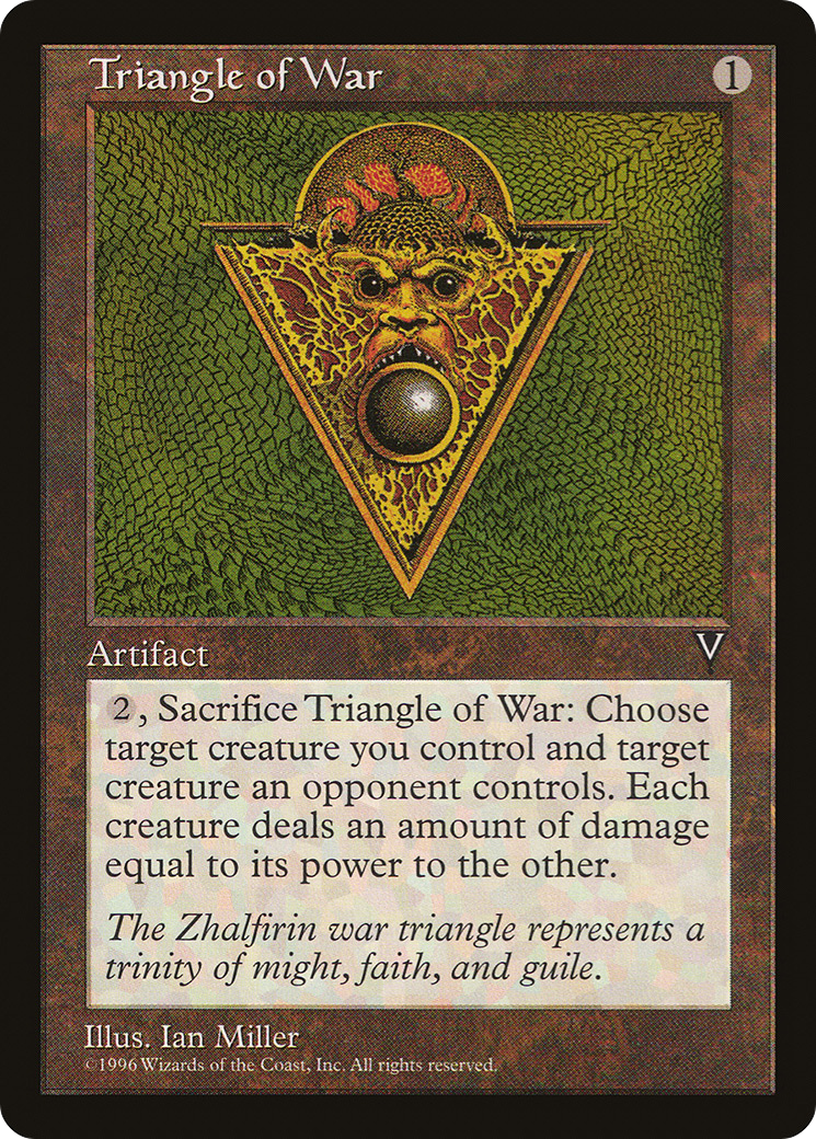 Triangle of War (VIS-158) [Visions] MTG Single Wizards of the Coast