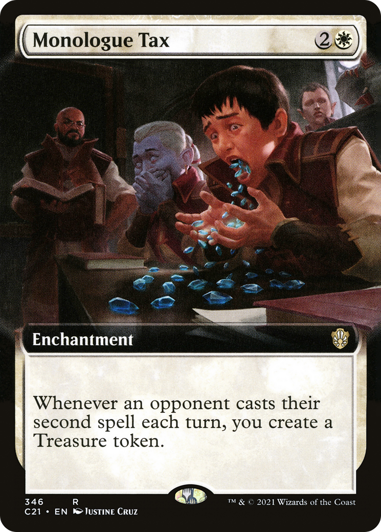 Monologue Tax (C21-346) [Commander 2021] (Extended Art) MTG Single Wizards of the Coast