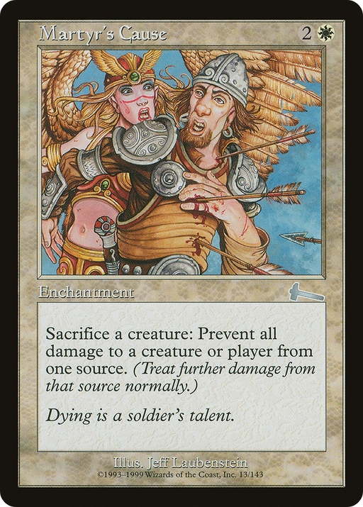 Martyr's Cause (ULG-013) [Urza's Legacy] MTG Single Wizards of the Coast