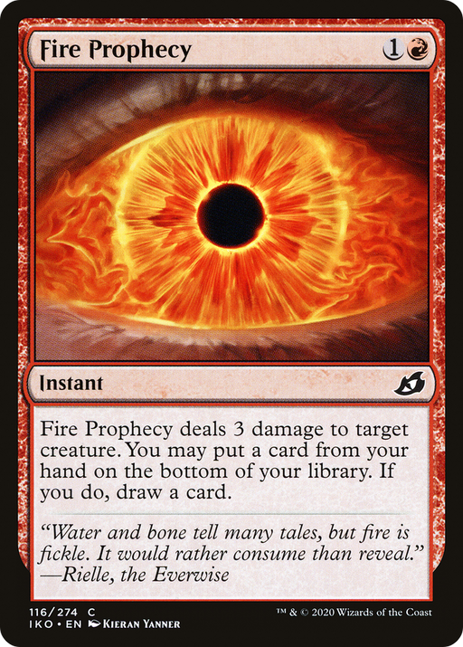 Fire Prophecy (IKO-116) [Ikoria: Lair of Behemoths] MTG Single Wizards of the Coast
