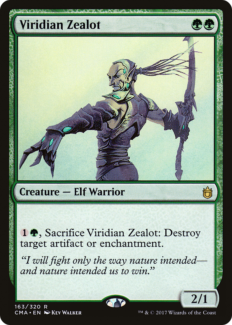 Viridian Zealot (CMA-163) [Commander Anthology] MTG Single Wizards of the Coast