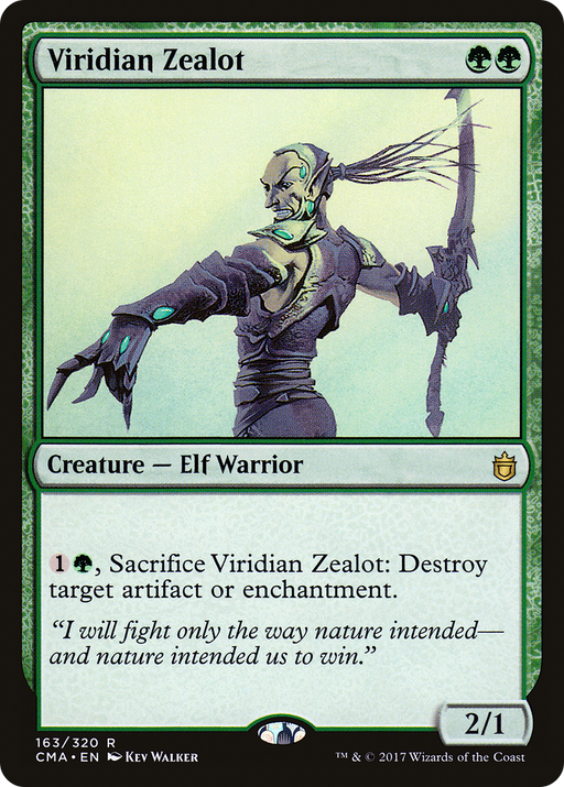 Viridian Zealot (CMA-163) [Commander Anthology] MTG Single Wizards of the Coast
