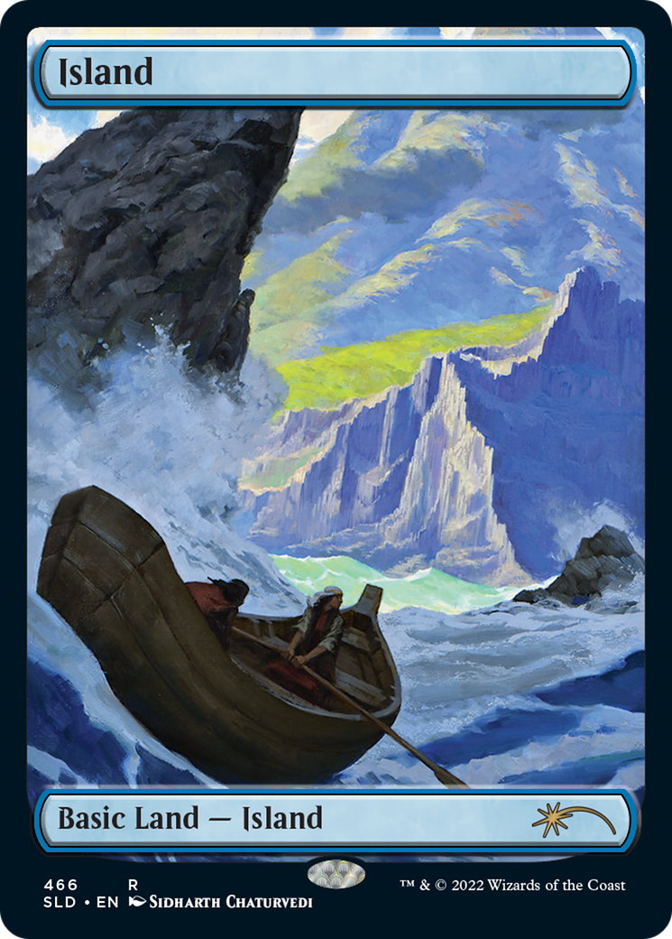 Island (466) (SLD-466) [Secret Lair] Drop MTG Single Wizards of the Coast