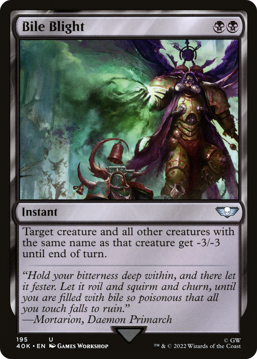 Bile Blight (40K-195) [Warhammer 40,000 Commander] MTG Single Wizards of the Coast