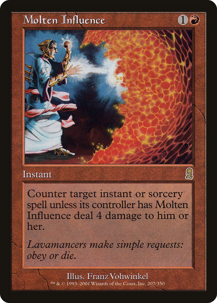 Molten Influence (ODY-207) [Odyssey] MTG Single Wizards of the Coast