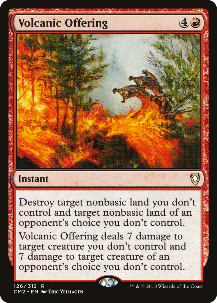 Volcanic Offering (CM2-126) [Commander Anthology Volume II] MTG Single Wizards of the Coast
