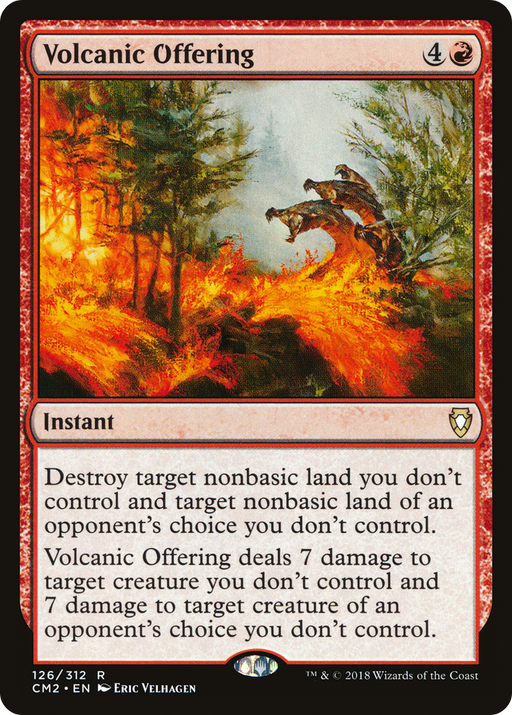 Volcanic Offering (CM2-126) [Commander Anthology Volume II] MTG Single Wizards of the Coast