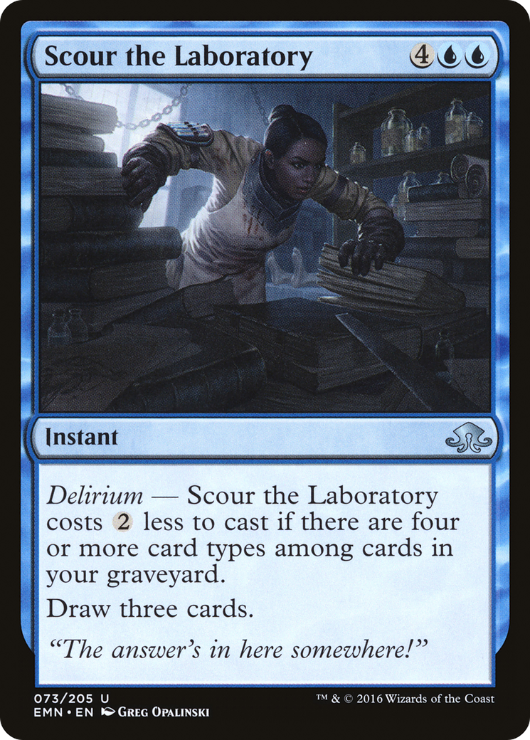 Scour the Laboratory (EMN-073) [Eldritch Moon] Foil MTG Single Wizards of the Coast