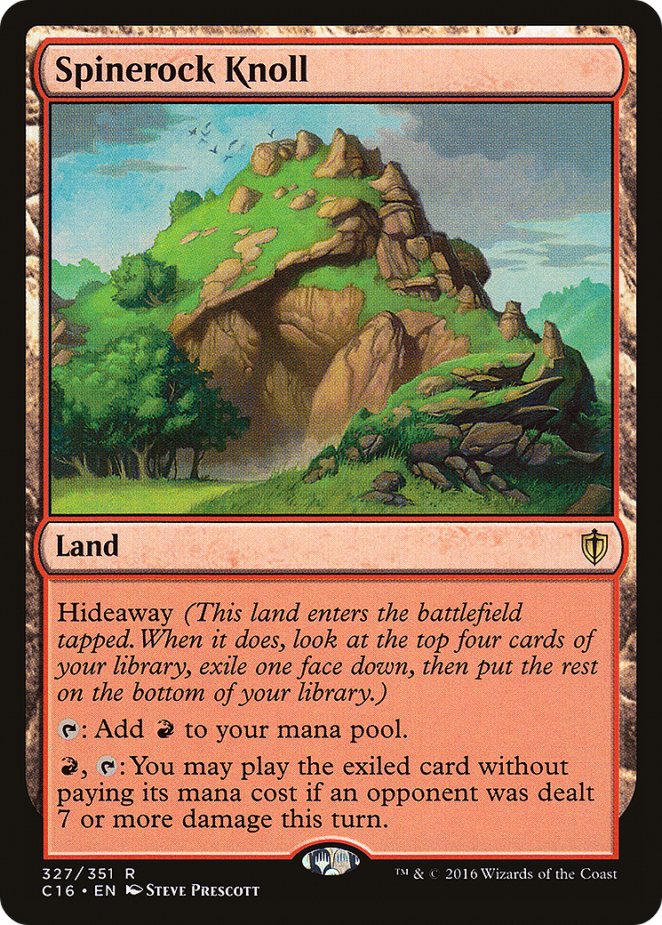 Spinerock Knoll (C16-327) [Commander 2016] MTG Single Wizards of the Coast