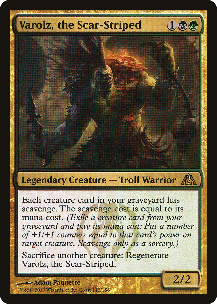 Varolz, the Scar-Striped (DGM-112) [Dragon's Maze] Foil MTG Single Wizards of the Coast