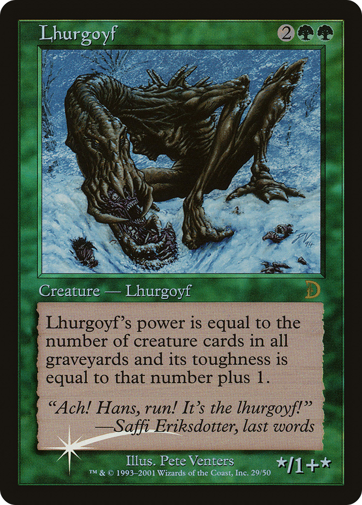 Lhurgoyf (DKM-029) [Misc] Deckmasters Foil MTG Single Wizards of the Coast