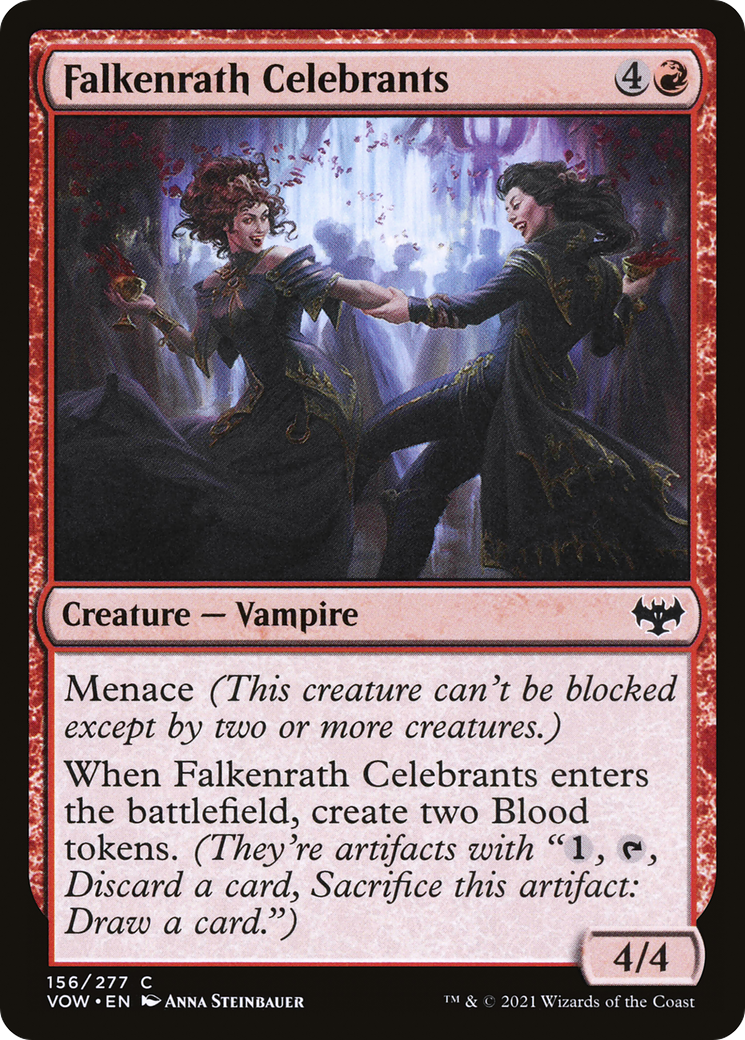 Falkenrath Celebrants (VOW-156) [Innistrad: Crimson Vow] MTG Single Wizards of the Coast