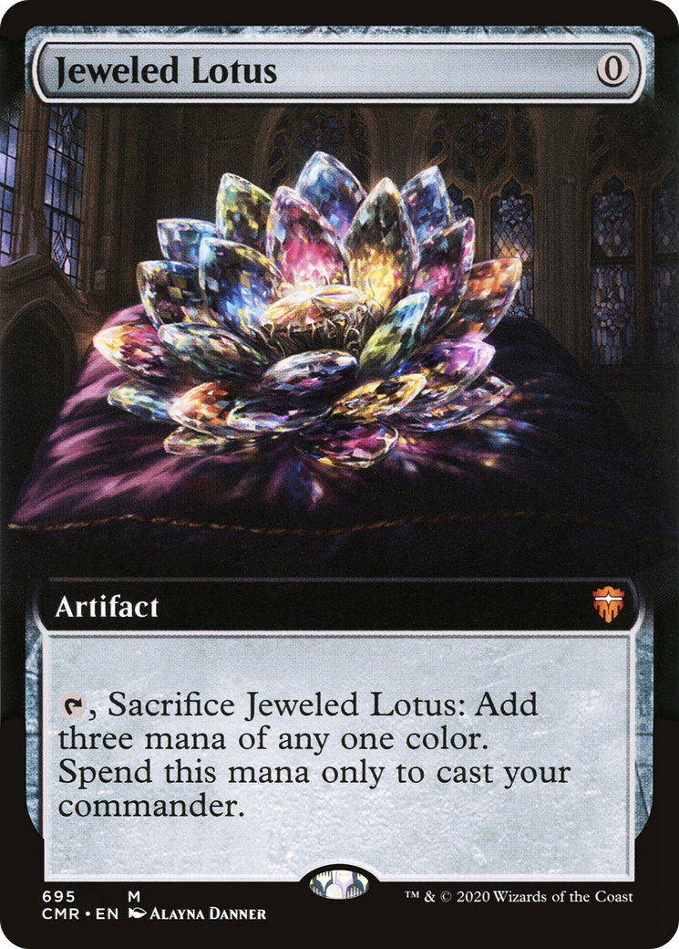 Jeweled Lotus (CMR-695) [Commander Legends] (Extended Art) Foil MTG Single Wizards of the Coast