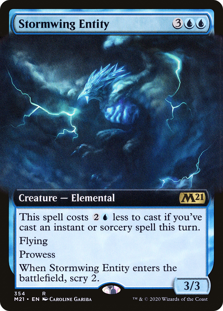 Stormwing Entity (M21-354) [Core Set 2021] (Extended Art) MTG Single Wizards of the Coast
