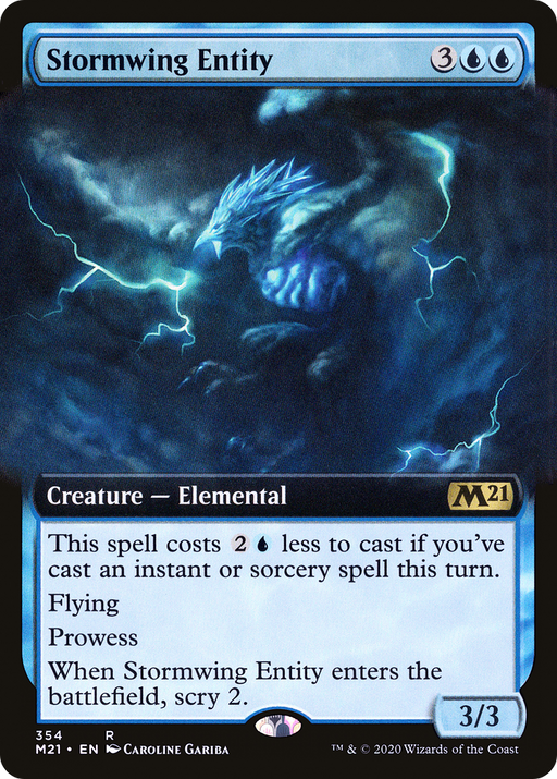Stormwing Entity (M21-354) [Core Set 2021] (Extended Art) MTG Single Wizards of the Coast