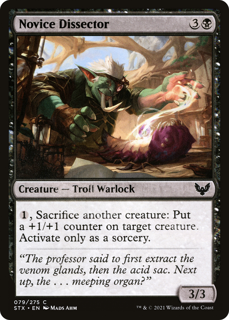Novice Dissector (STX-079) [Strixhaven: School of Mages] Foil MTG Single Wizards of the Coast