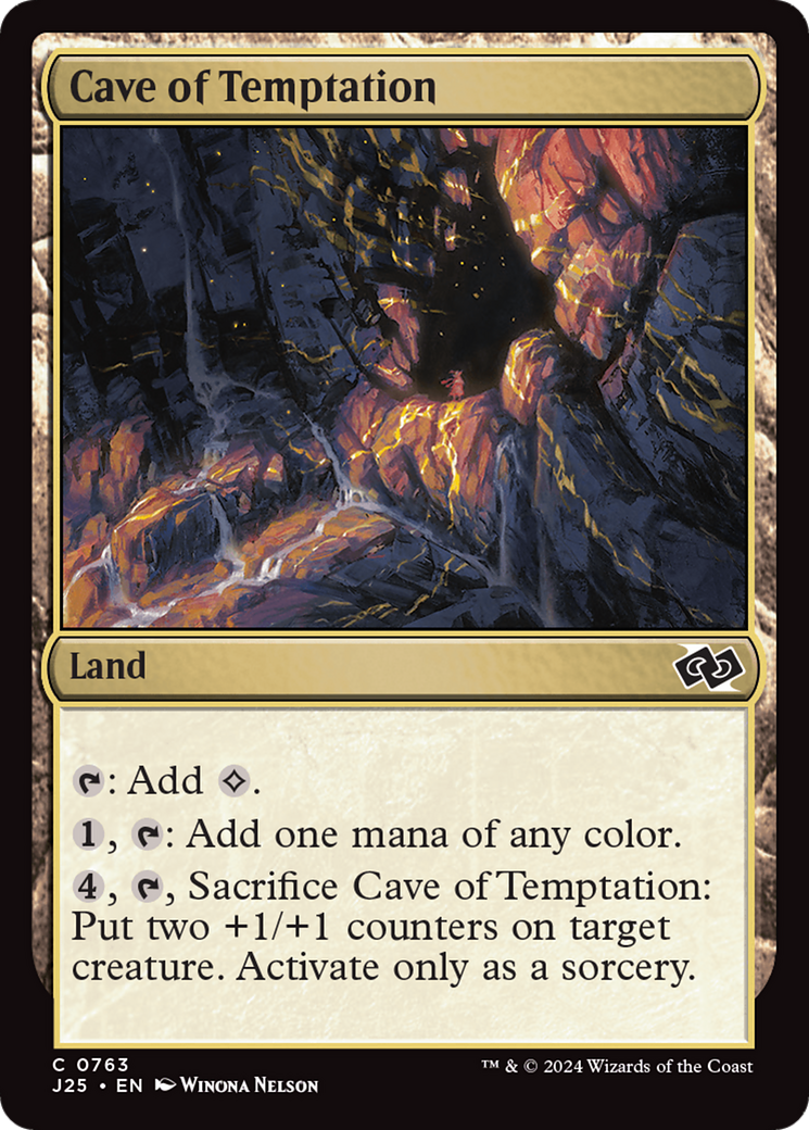 Cave of Temptation (J25-763) [Foundations Jumpstart] MTG Single Wizards of the Coast
