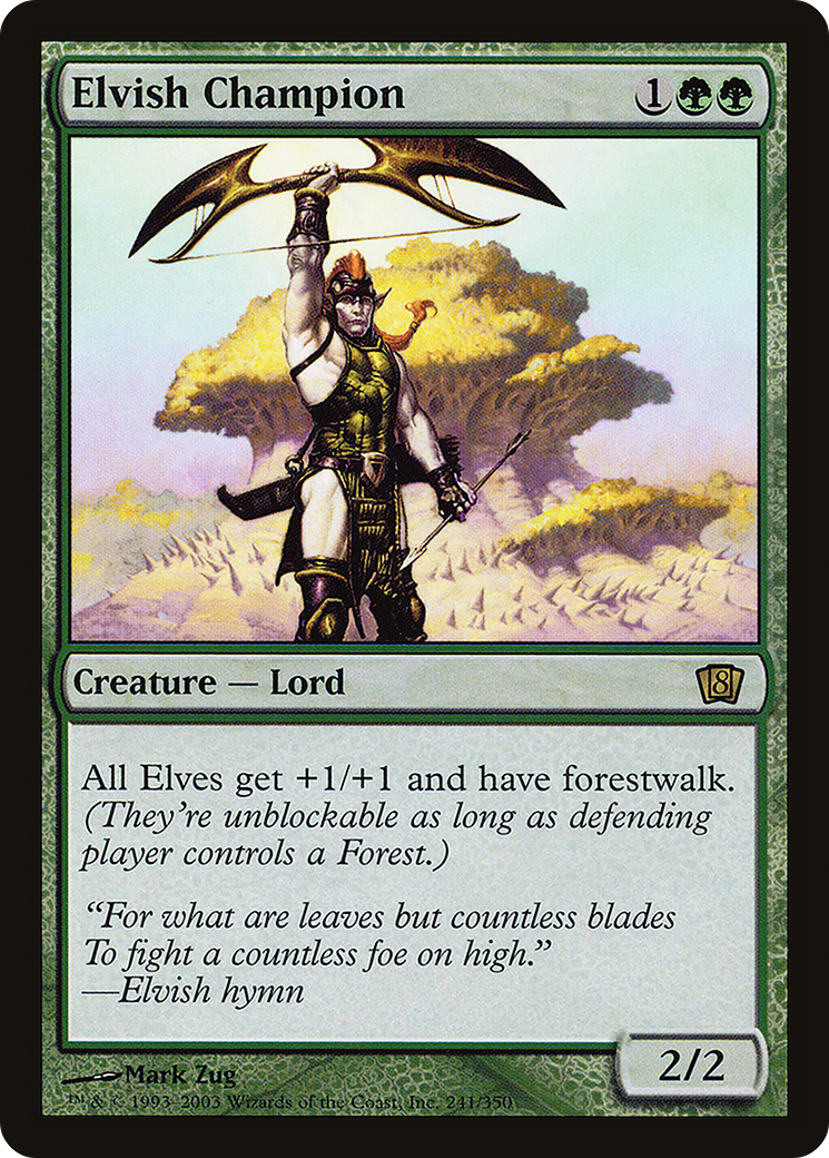Elvish Champion (8ED-241) [Eighth Edition] Foil MTG Single Wizards of the Coast