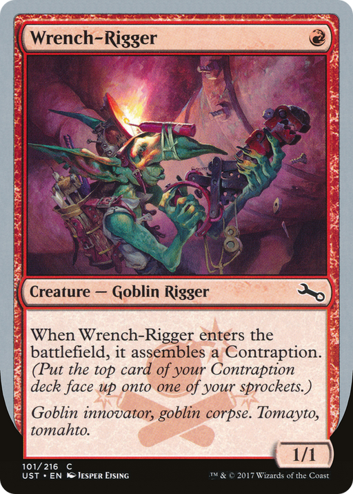 Wrench-Rigger (UST-101) [Unstable] Foil MTG Single Wizards of the Coast
