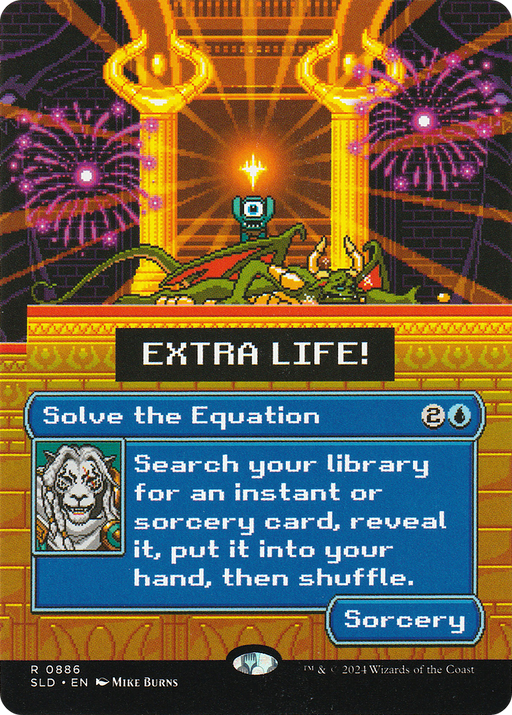 Solve the Equation (0886) (Rainbow Foil) (SLD-886) [Secret Lair] Drop (Borderless) Foil MTG Single Wizards of the Coast