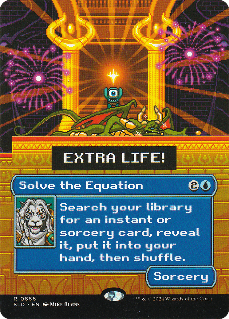 Solve the Equation (0886) (Rainbow Foil) (SLD-886) [Secret Lair] Drop (Borderless) Foil MTG Single Wizards of the Coast