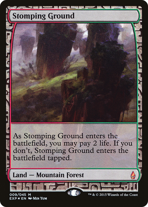 Stomping Ground (EXP-009) [Zendikar Expeditions] Foil MTG Single Wizards of the Coast