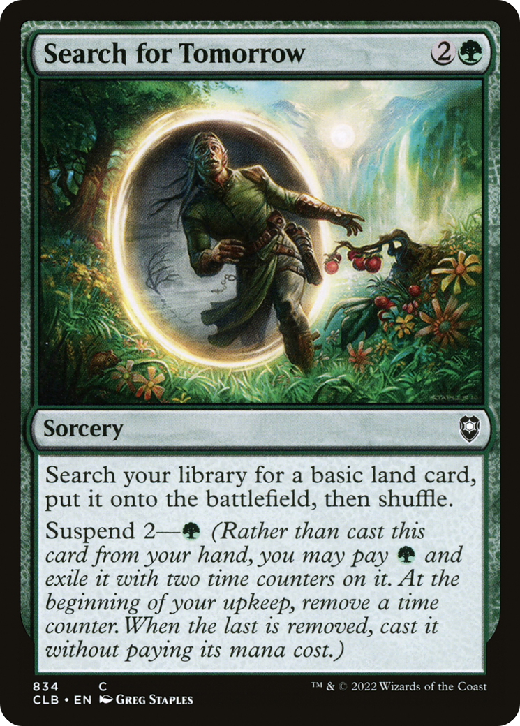 Search for Tomorrow (CLB-834) [Commander Legends: Battle for Baldur's Gate] MTG Single Wizards of the Coast