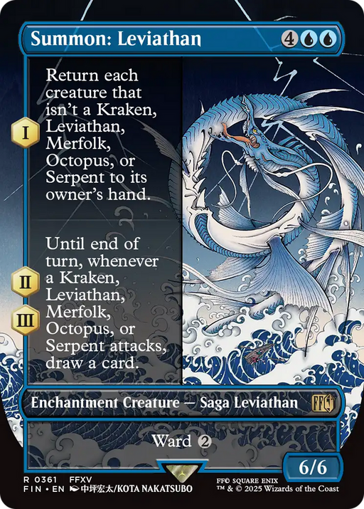 Summon: Leviathan (FIN-361) [FINAL FANTASY] (Borderless) MTG Single Wizards of the Coast