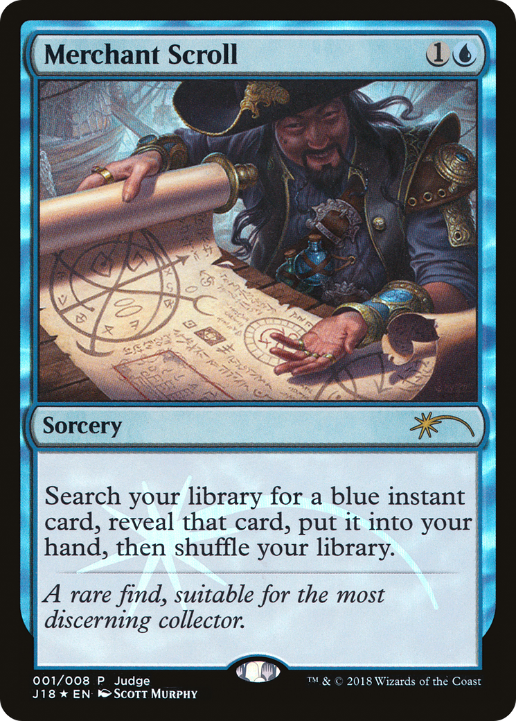 Merchant Scroll (JDG-001) [Misc] Judge Gift Cards 2018 Foil MTG Single Wizards of the Coast