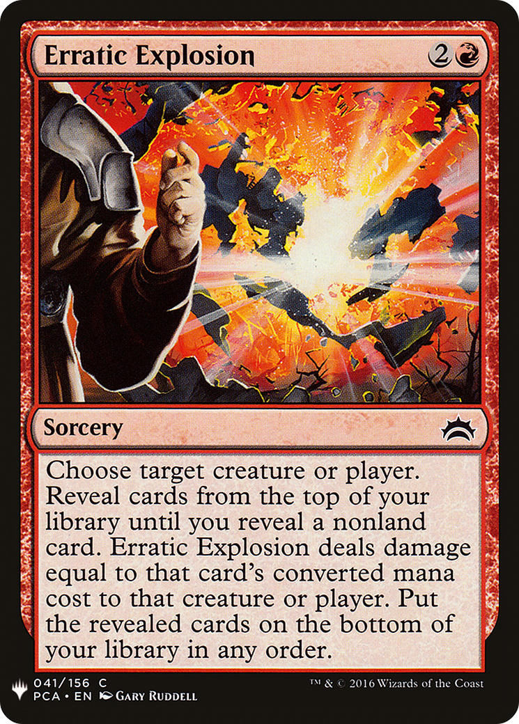 Erratic Explosion (LIST-PCA-41) [Mystery Booster] The List MTG Single Wizards of the Coast