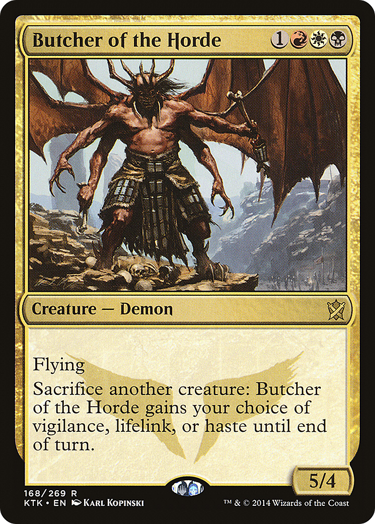 Butcher of the Horde [Khans of Tarkir] MTG Single Magic: The Gathering