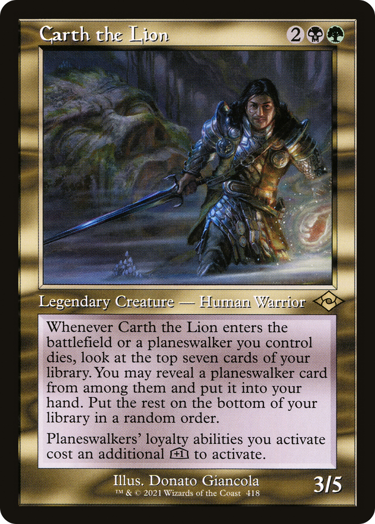 Carth the Lion (MH2-418) [Modern Horizons 2] MTG Single Wizards of the Coast